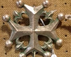Camargue bronze Cross Middle age Ship anchor 12cm x 7 cm